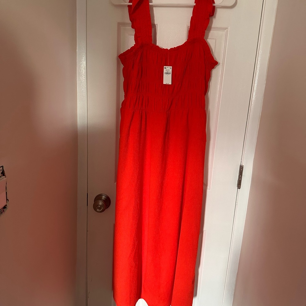 BRAND NEW Red Orange Woman’s Dress